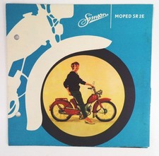 Simson Kleinroller Moped SR2E Prospekt 1961 selten