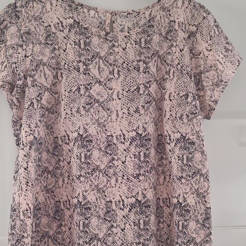 Damen bluse basic rosa - basic, rosa/schwarz