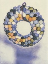 Filzkugel  Tür Wand Kranz 