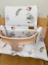 Sitzkissen 2-tlg. Sitzbezug Sitzpolster für Hochstuhl Stokke Tripp Trapp