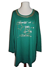 MIAMODA Damen Langarm Shirt Weihnachtsshirt mit Glitzer Gr. 52 NEU!