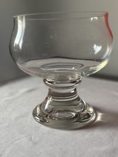 70-er: wertige GLAS POKAL SCHALE Fußschale d=13cm Holmegaard? Tivoli?