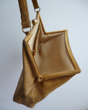 Handtasche 34x18cm karamell
