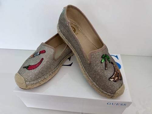Guess espadrilles damen gold - damen,