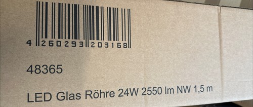 Led glas röhre - 5x, glas-röhre