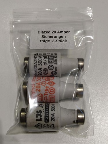 Diazed sicherungen amper - sicherungen, 20