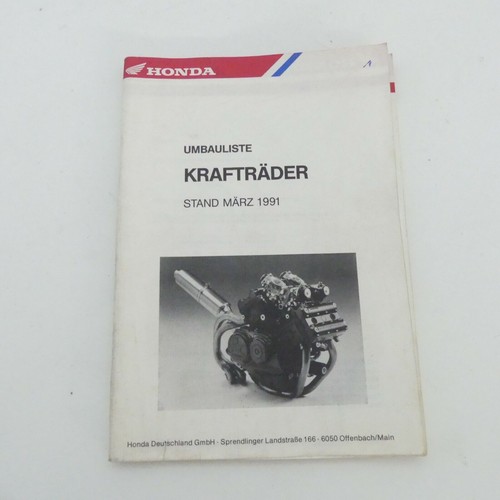 Honda umbauliste krafträder - honda,
