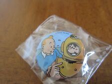 Tim & Struppi Pin Button TINTIN original aus Brüssel