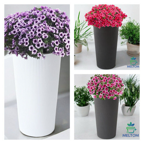 Blumenkübel rund slim hoch - rund,