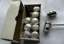 Edelstahl Querstabhalter V2A Geländerpfosten VA Traversenhalter Rohr