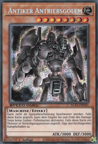 Yugioh antiker antriebsgolem - antiker,