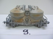 ein Piko Staubsilowagen,Zementsilowagen(Nr.9) gealtert,neue  Räder DR 1:87 H0 DC
