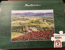 Schmidt Puzzle  / Sam Pank - Toskana  / Metallschachtel -1.000 Teile