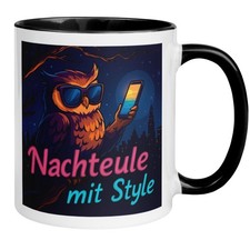 Tasse Eule – Nachteule mit