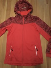 NEU Crivit - Mädchen Jacke - Softshelljacke 146 / 152 Kapuze Pink Erdbeer Rot