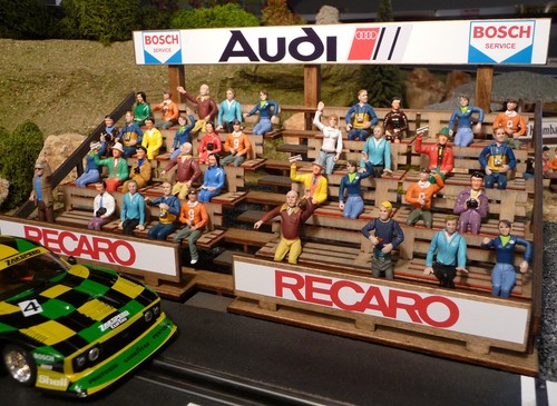 Slotcar rennbahn tribüne mit - rennbahn,