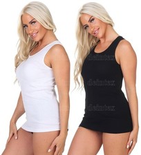 Damen Tank Top Vollachselhemd
