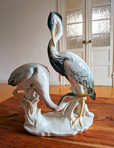 Ens porzellanfigur reiherpaar - ens,