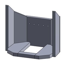 Feuerraumauskleidung Passend für Justus Island Aqua B ** Kamin & Ofen 8-teilig