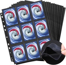 50x 18-Pocket Pages SCHWARZ