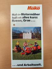 HAKO Motormäher Traktor Prospekt Brochure  M1