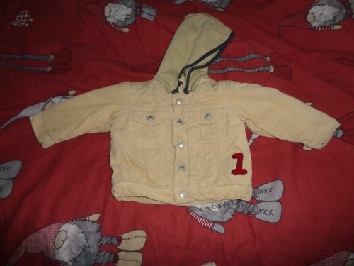 Babyjacke aus cord gefüttert - babyjacke,