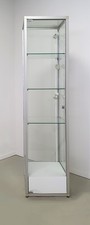 Glasvitrine Silber/Grau 42,5 x