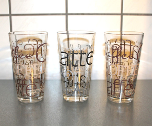 Kaffee und latte macchiato - 3x,