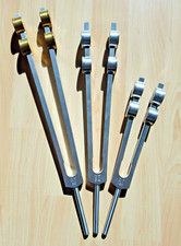 Hochwertige OT-Stimmgabeln, 3er Set, 128Hz 64Hz 32Hz, Dr. Barbara Romanowska