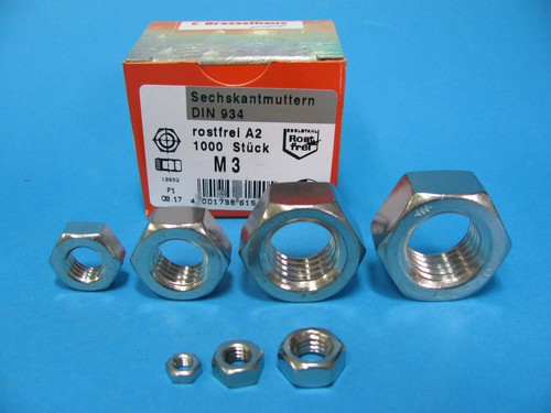 Muttern edelstahl v2a din 934 - muttern,edelstahl,