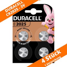 4 x CR2025 Duracell Lithium Knopfzelle DL2025 150mAh 3V Batterie Coin 1 x 4er 