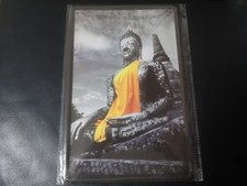 Blechschild 20x30, Buddha Statue, Thailand, Tempel Kloster, Poster Deko PK7