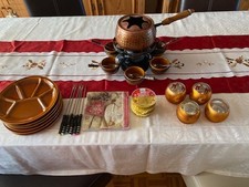 Fondue Set , Kupfertopf mit