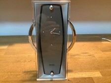 Seiko Quartz Pendeluhr QXN201ST Tisch-/Manteluhr Designuhr Silberoptik