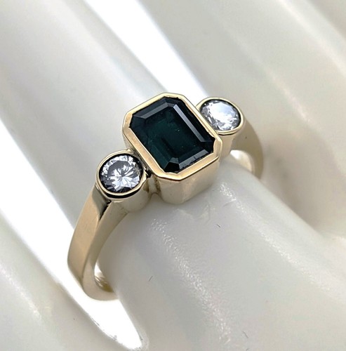 Smaragd brillant ring 40ct - smaragd,