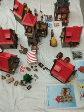 Playmobil Fachwerkhäuser Dorf Schuldturm Schmiede Schneiderei rotes Haus uvm.