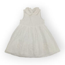 il gufo Mädchen Festkleid 12m 80 Taufe Hochzeit Sommer Kleid weiß Taufkleid