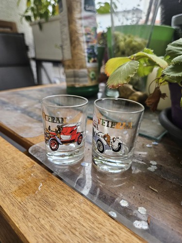 2er set vintage schnapsgläser - 2er,