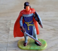 ELASTOLIN Figur Prinz Eisenherz mit Schwert und Schild Soldat Krieger (2)