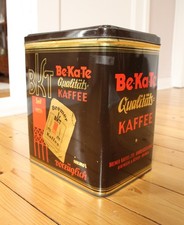 BeKaTe Kaffee Bremen schöne Kaffeedose / Blechdose aus den 50er 60er Jahren