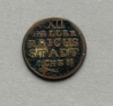 S3-140-52)) Reichsstadt Aachen, XII Heller 1794