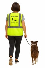 Bedruckte Warnweste Mantrailing Hundesport Hundetraining Hundehalter Sicherheit