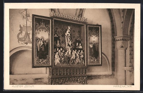 Ansichtskarte kloster loccum - kloster,