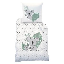 Koala FLANELL/BIBER Bettwäsche für Kinder 80x80 + 135x200 cm 100% Baumwolle