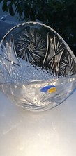 Kristallglas Schale Oval, 60er