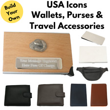 USA Icons Brieftaschen Kartenhalter & individuelle Leder Reiseartikel
