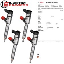 4x 0445110739 Bosch Einspritzdüse Injektor Opel Fiat Peugeot 1.6 HDi 9687069280
