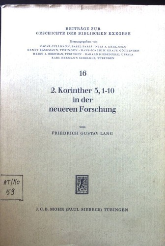 Korinther 10 in der - 2.,
