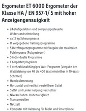 Christopeit Sport Ergometer ET 6000