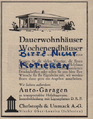 Niesky werbung 1928 - niesky,,